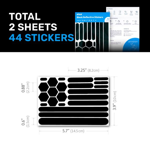 Black Reflective Stickers - Image 2